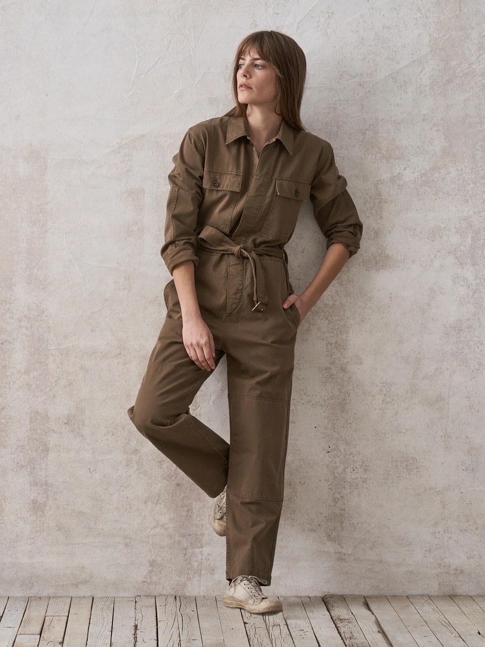 NWT Buck Mason Brown Baja Twill Studio Canvas Jumpsuit